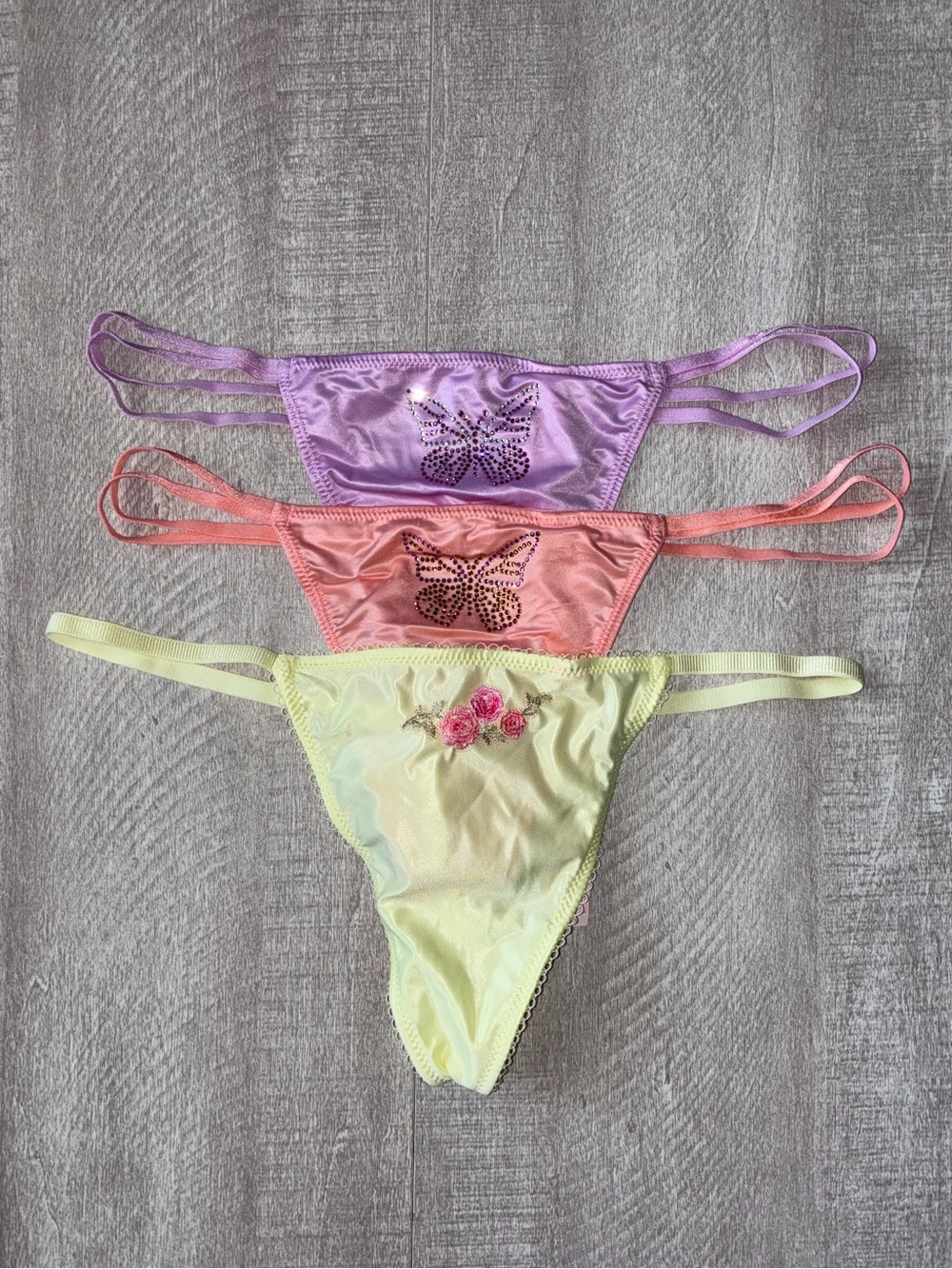 Victoria’s Secret Satin G String Panty Bundle Small